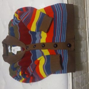 Men's sweater size LG brand is Moroths multi colored